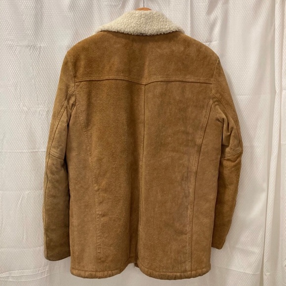 Vintage Sheepskin Leather Rancher Style Coat from Grande Bay Size L - Picture 3 of 16